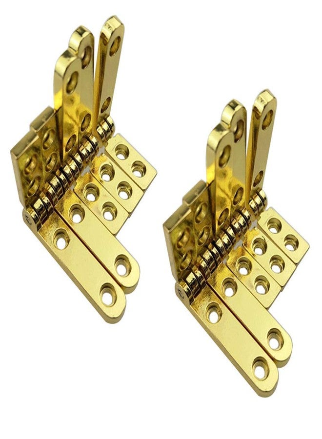 TamBee Mini Hinges for Wooden Box - Brass, 90 Degree Jewelry Box Hardware with Screws, 12 Pcs (30 x 20mm, Gold) - Image 5